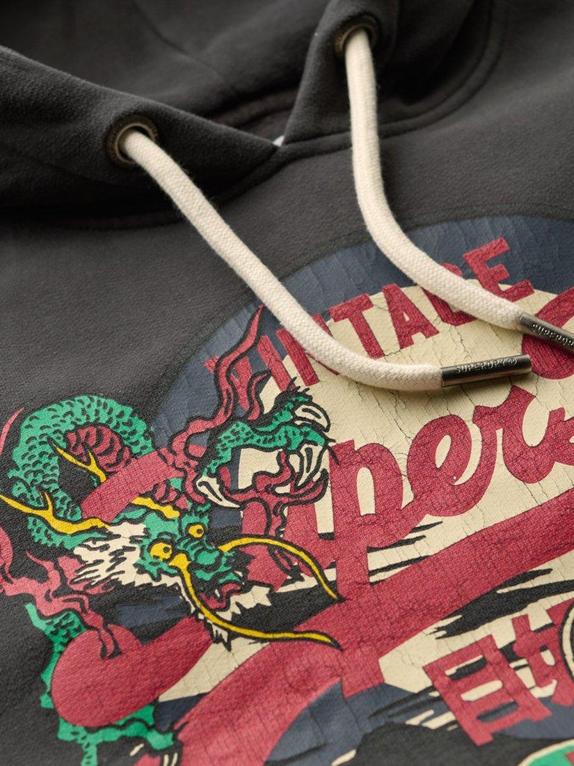 Product image 5 of 5, which shows Superdry Tokyo Vintage Logo Graphic Hoodie, Blackboard, S