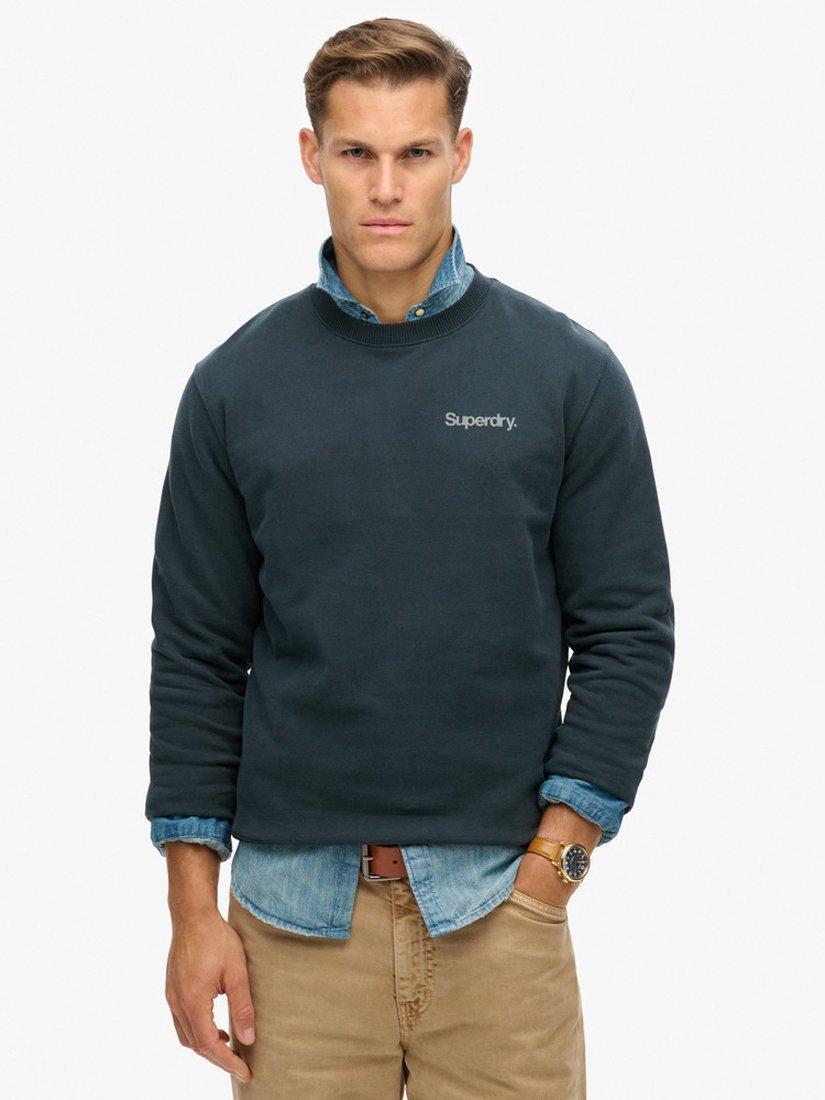 Product image 1 of 5, which shows Superdry Core Logo City Sweatshirt, Blueberry, S