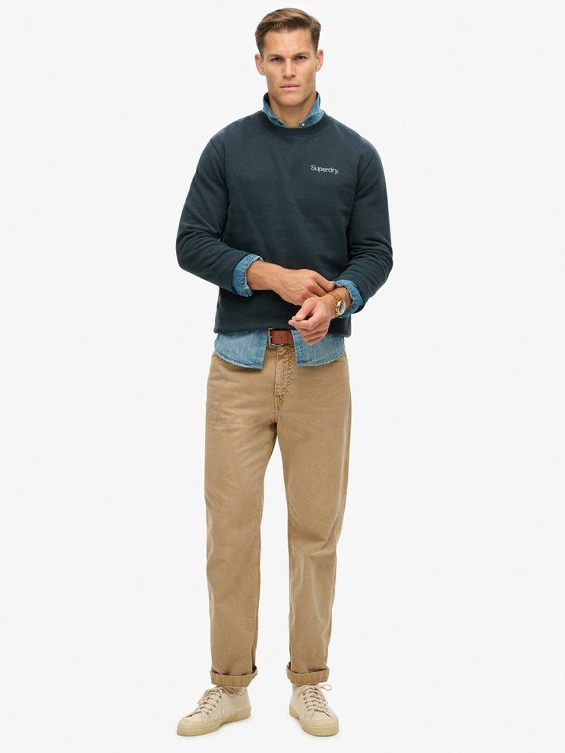 Product image 2 of 5, which shows Superdry Core Logo City Sweatshirt, Blueberry, S
