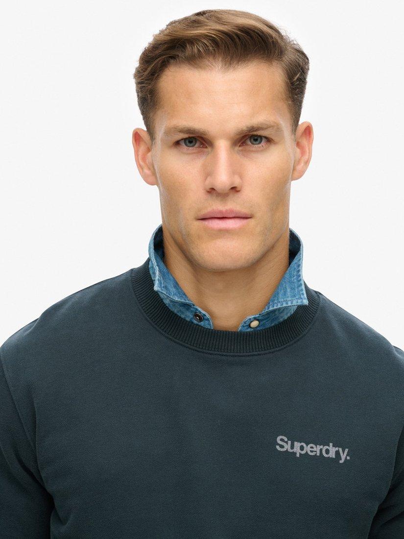 Product image 4 of 5, which shows Superdry Core Logo City Sweatshirt, Blueberry, S