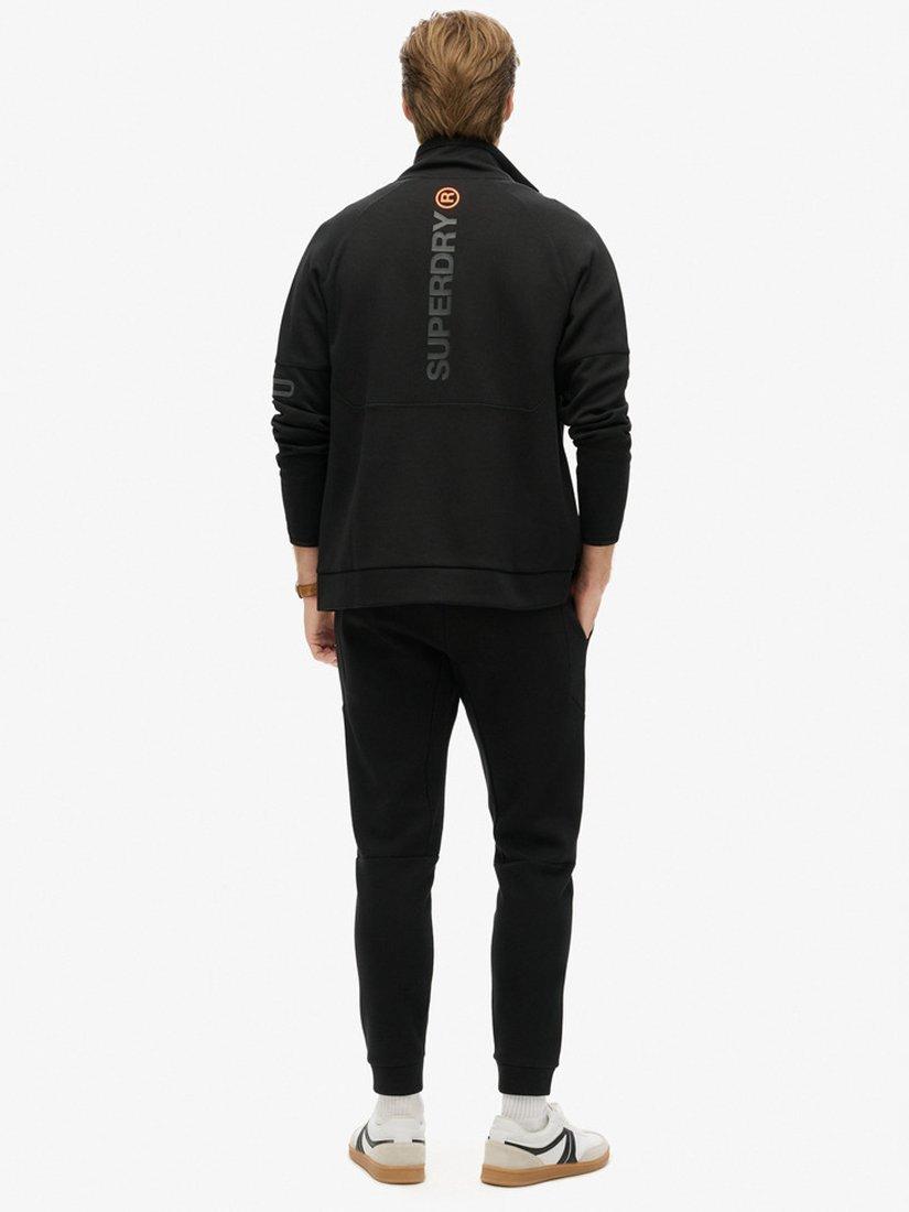 Product image 4 of 6, which shows Superdry Tech Logo Loose Tracktop, Black, S