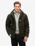 Superdry Hood Expedition Borg Hybrid Parka, Olive Green