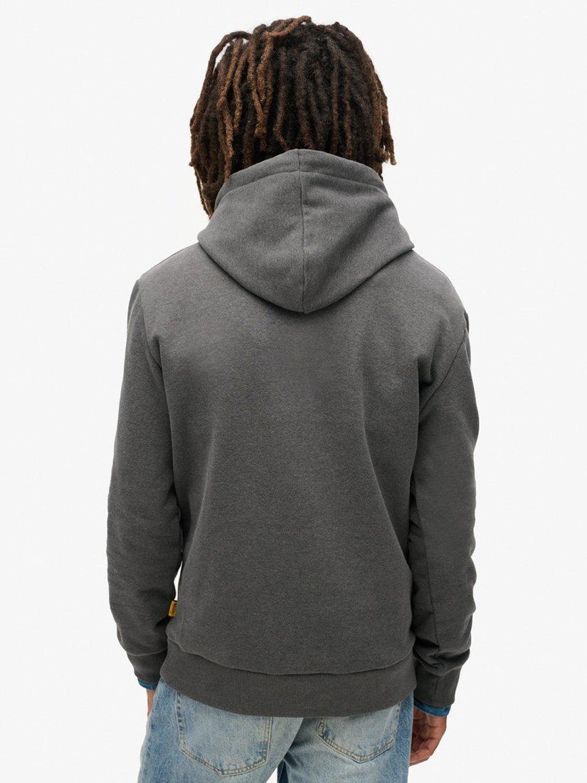 Product image 2 of 4, which shows Superdry Outdoor Graphic Hoodie, Granite Grey Marl, S