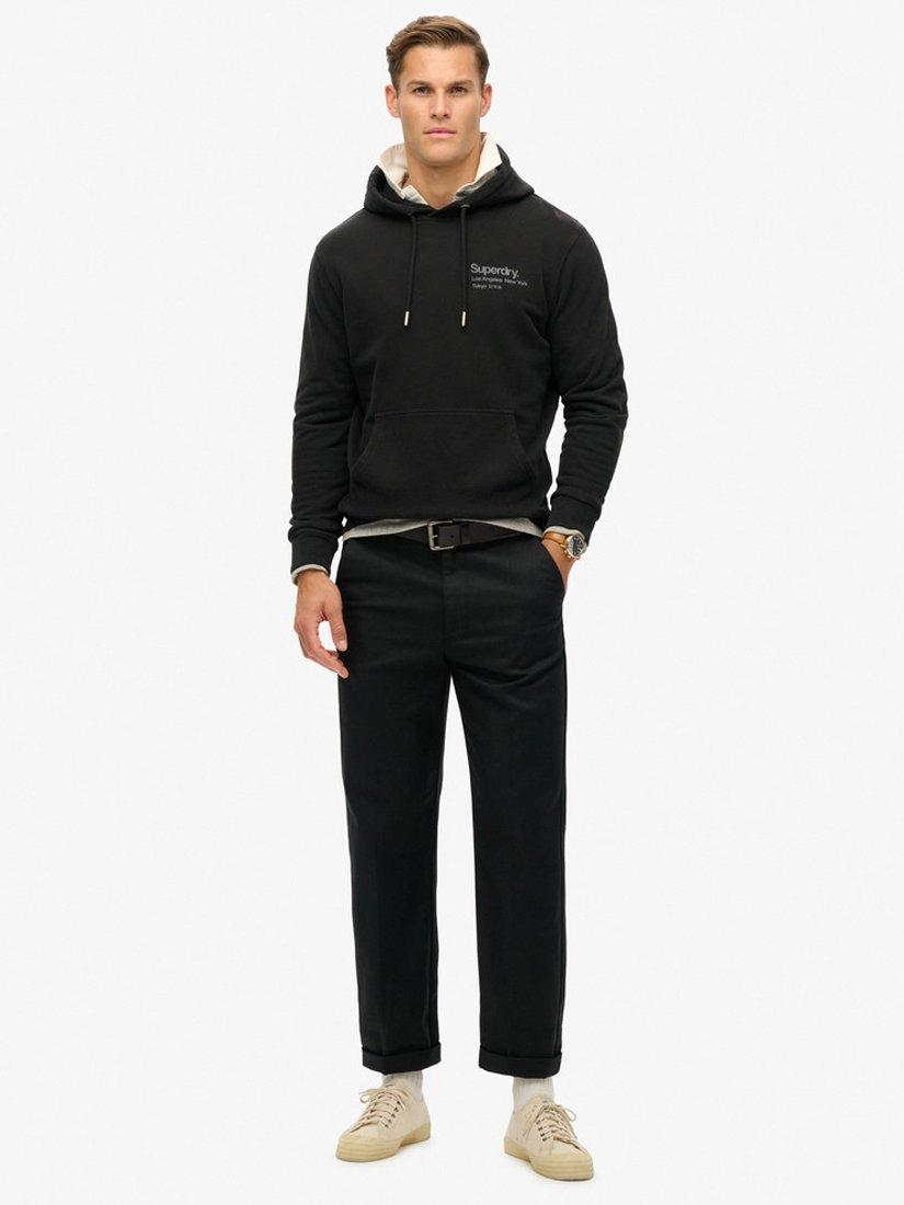 Product image 3 of 6, which shows Superdry Core Logo City Hoodie, Black, S