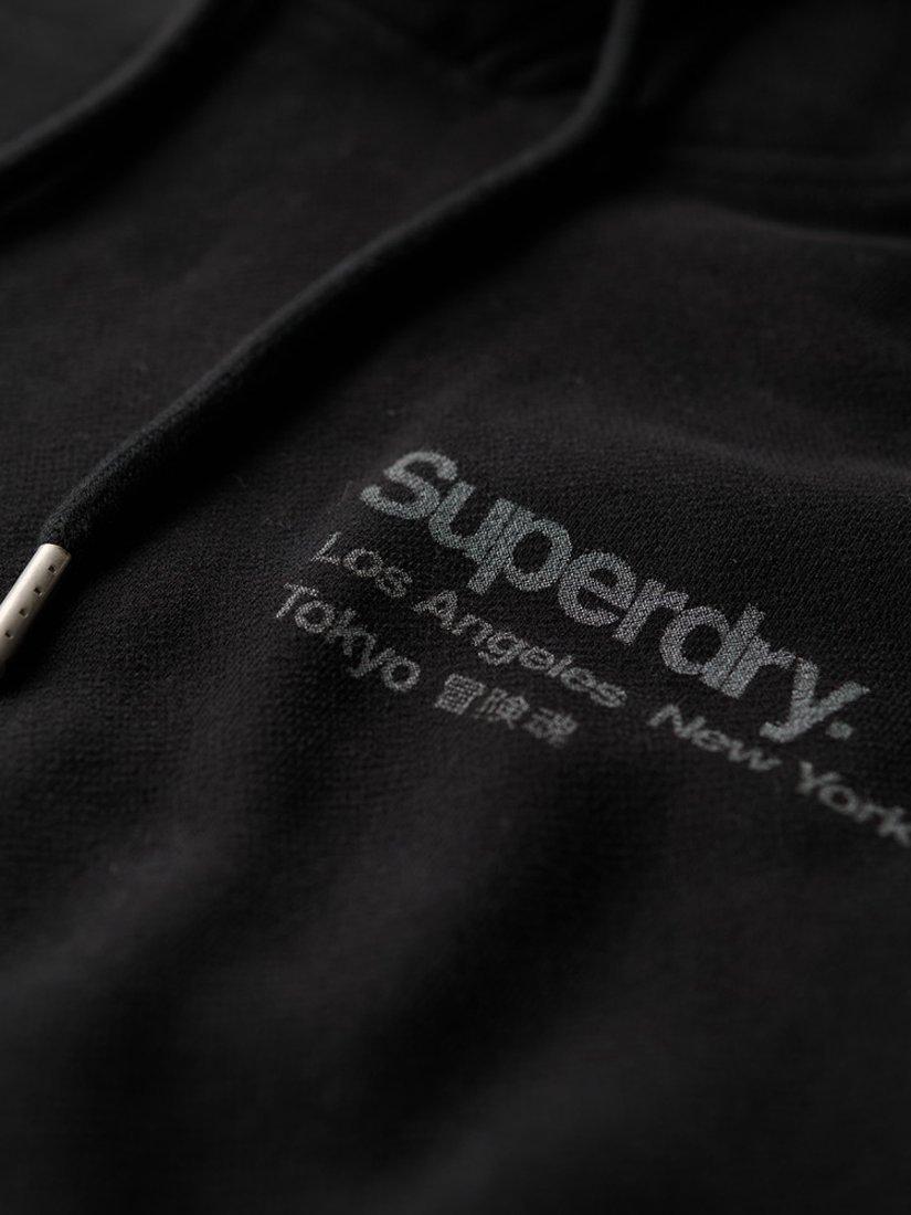 Product image 6 of 6, which shows Superdry Core Logo City Hoodie, Black, S