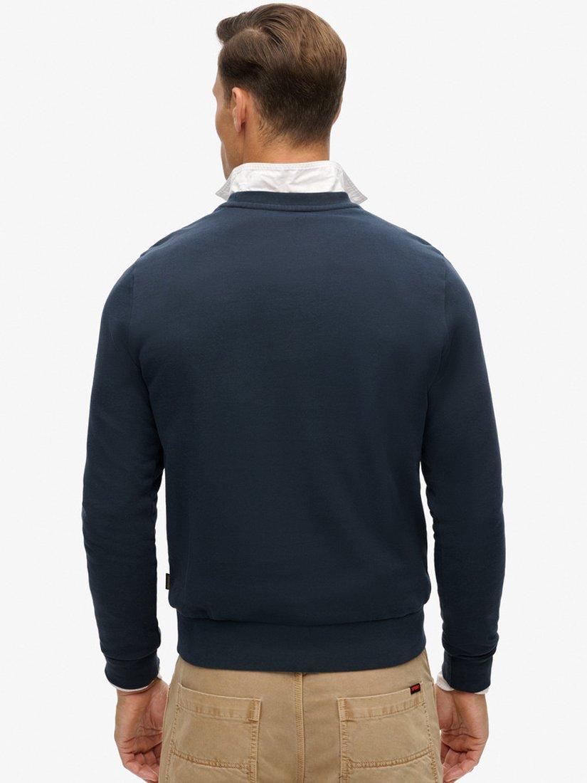Product image 2 of 5, which shows Superdry Logo Sweatshirt, Eclipse Navy, S