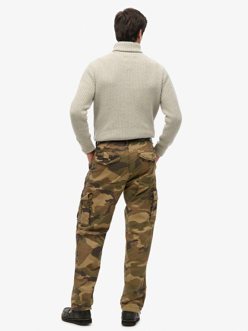 Product image 2 of 7, which shows Superdry Baggy Cargo Trousers, Woodland, W30/L30