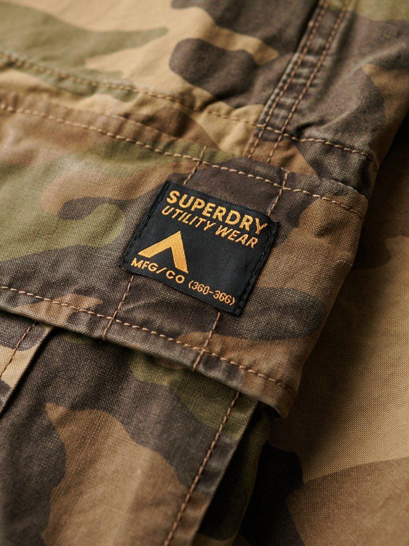 Product image 4 of 7, which shows Superdry Baggy Cargo Trousers, Woodland, W30/L30