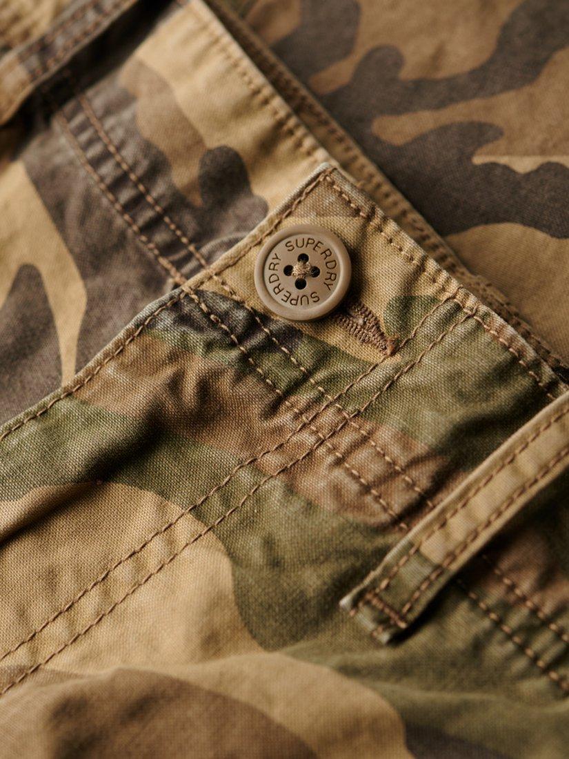 Product image 7 of 7, which shows Superdry Baggy Cargo Trousers, Woodland, W30/L30