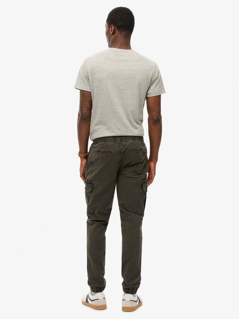 Product image 2 of 6, which shows Superdry Para Slim Fit Cargo Trousers, Dark Grey Green, W30/L30