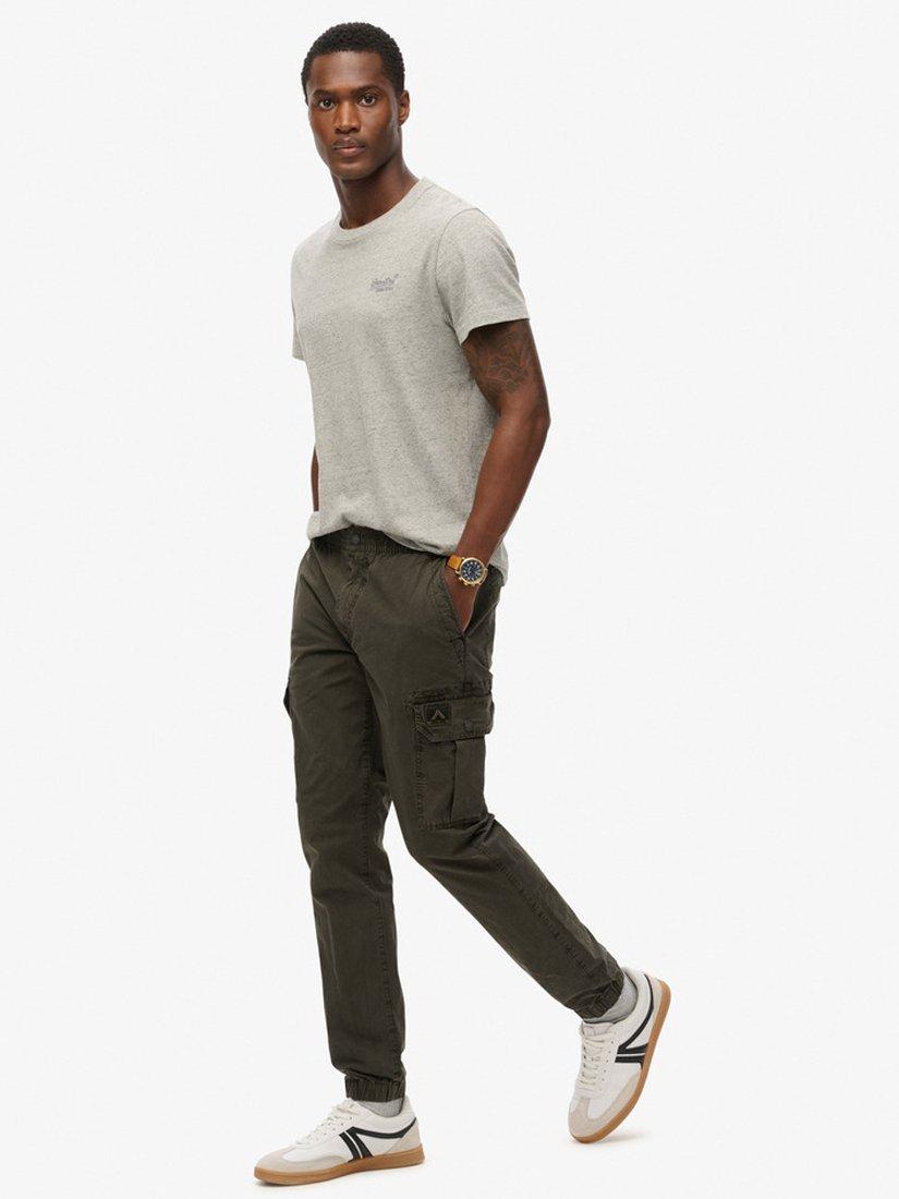 Product image 3 of 6, which shows Superdry Para Slim Fit Cargo Trousers, Dark Grey Green, W30/L30
