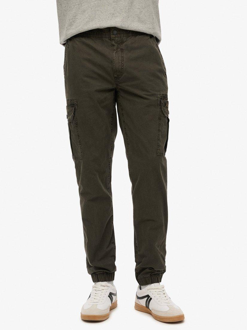 Product image 4 of 6, which shows Superdry Para Slim Fit Cargo Trousers, Dark Grey Green, W30/L30