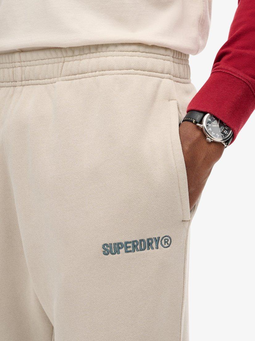 Product image 3 of 5, which shows Superdry Micro Logo Graphic Joggers, Chateau Gray, S