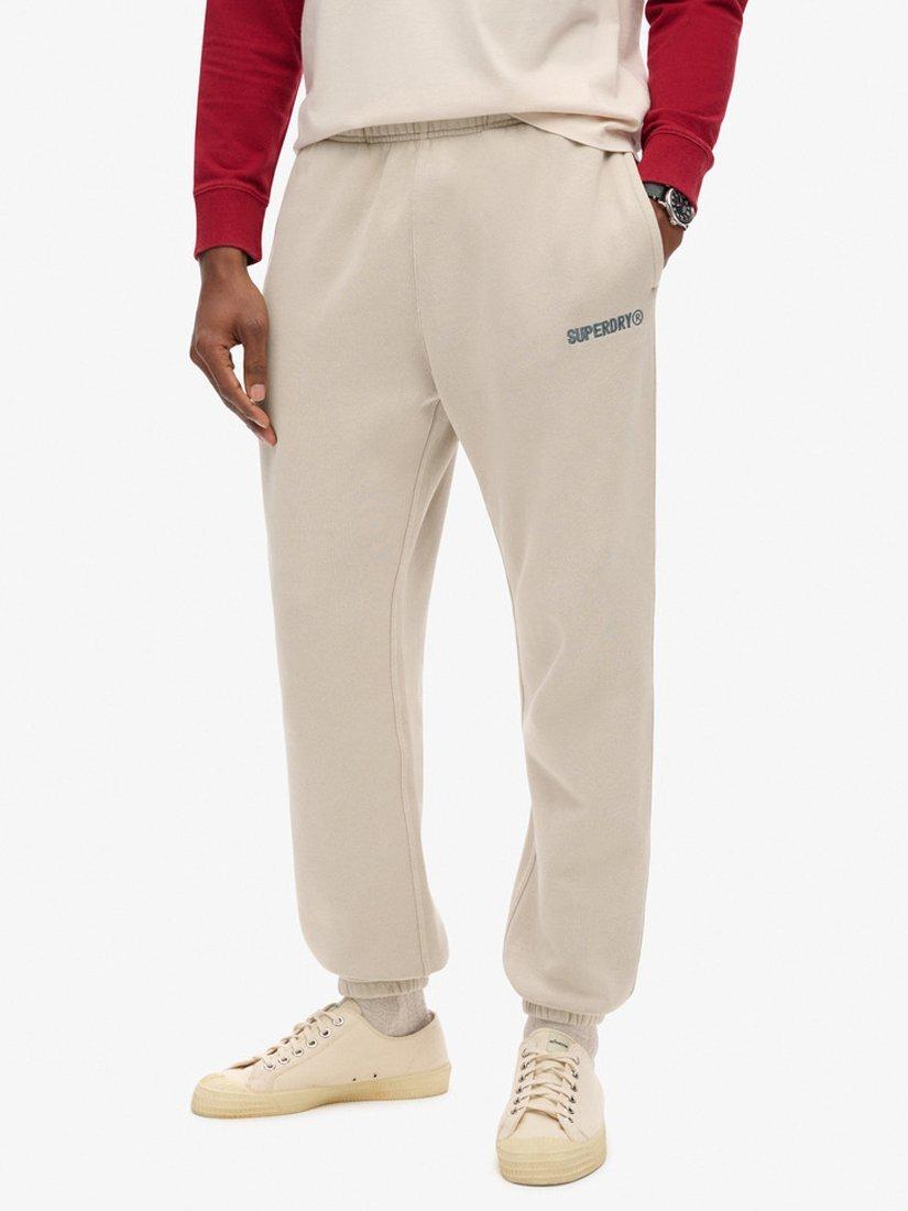 Product image 4 of 5, which shows Superdry Micro Logo Graphic Joggers, Chateau Gray, S
