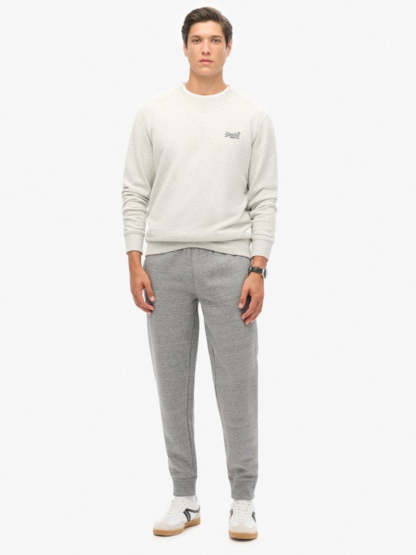 Product image 1 of 5, which shows Superdry Essential Logo Joggers, Grey Fleck Marl, S