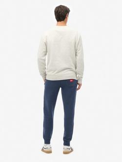 Superdry Essential Logo Joggers, Heritage Navy Marl - view 2, Heritage Navy Marl