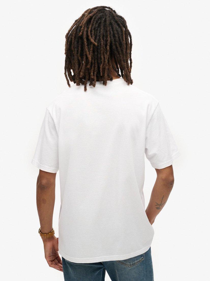 Product image 2 of 5, which shows Superdry Travel Postcard Graphic T-Shirt, Optic, S