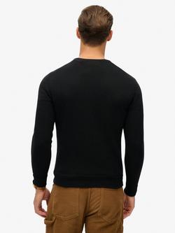 Superdry Essential Slim Fit Crew Jumper - view 2, Black