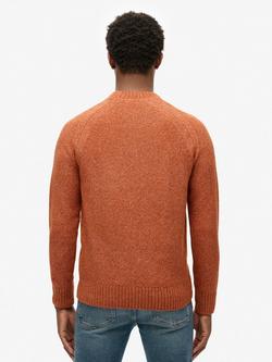 Superdry Chunky Raglan Jumper - view 2, Sequoia Brown