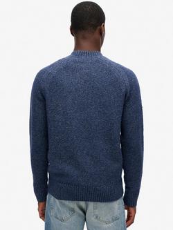 Superdry Chunky Raglan Jumper - view 2, Nautical Navy