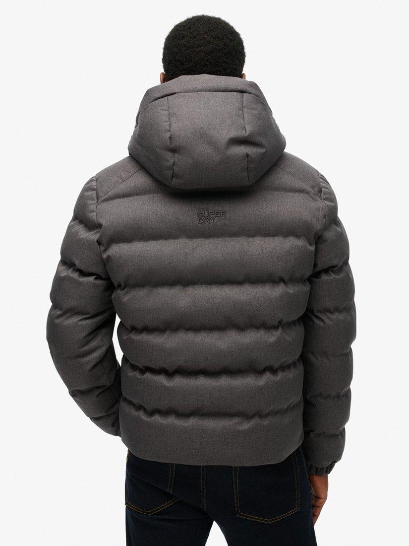 Product image 2 of 6, which shows Superdry Puffer Jacket, Grey Marl, S
