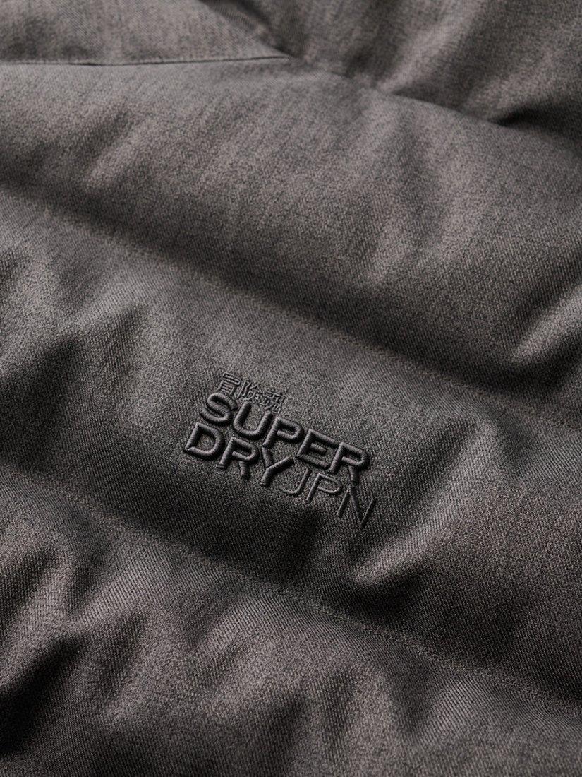 Product image 6 of 6, which shows Superdry Puffer Jacket, Grey Marl, S
