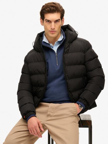 Superdry Puffer Jacket, Black, Black