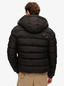 Superdry Puffer Jacket, Black - view 2, Black