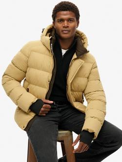 Superdry Puffer Jacket - view 2, Rock Stone
