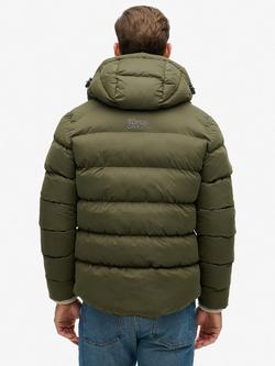 Superdry Puffer Jacket, Army Khaki - view 2, Army Khaki