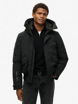 Superdry City Padded Bomber Jacket, Black, Black