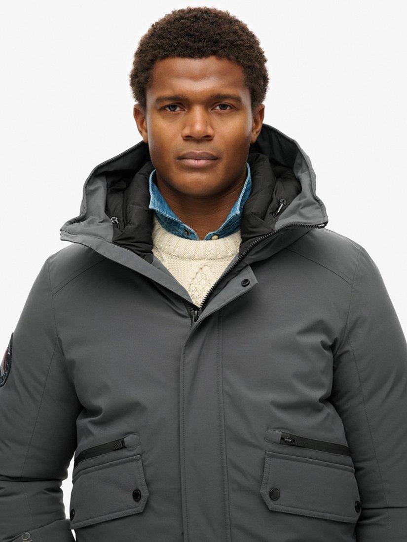Product image 3 of 5, which shows Superdry City Padded Bomber Jacket, Ebony, S