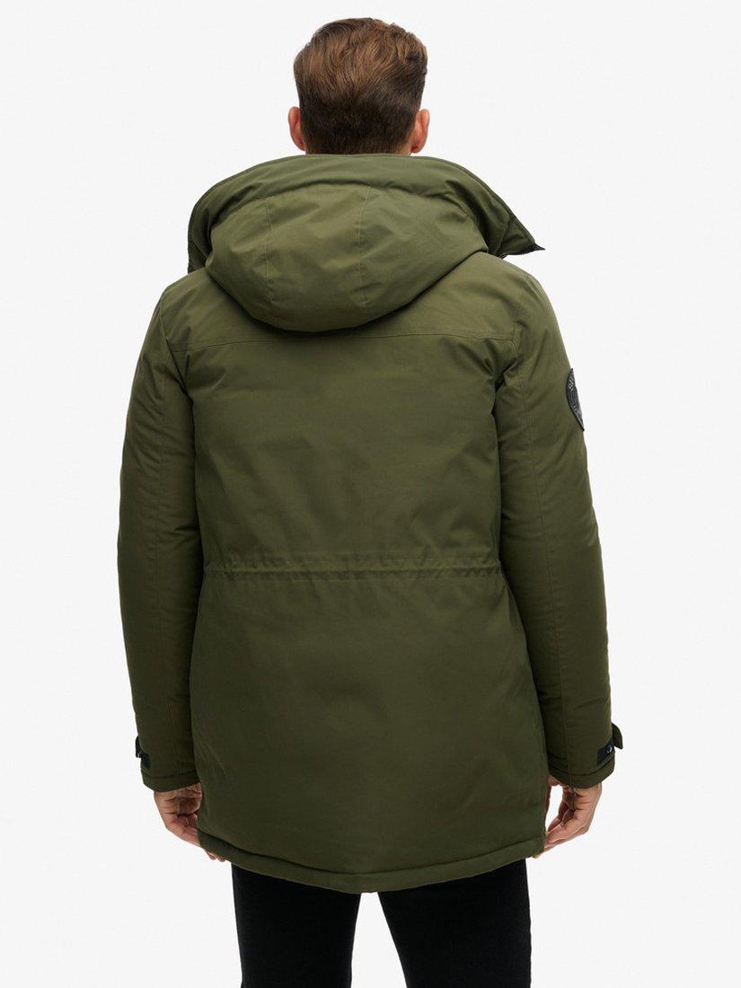 Product image 2 of 6, which shows Superdry City Padded Parka Jacket, Army Khaki, S