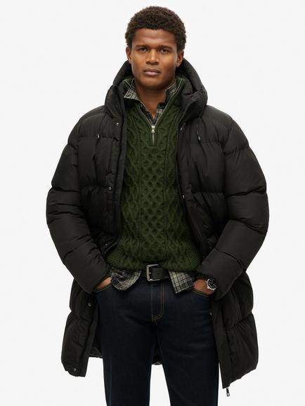 Superdry Puffer Coat - view 2, Black