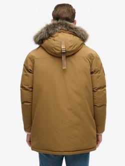 Superdry Everest Faux Fur Parka Jacket, Kangaroo Brown - view 2, Kangaroo Brown
