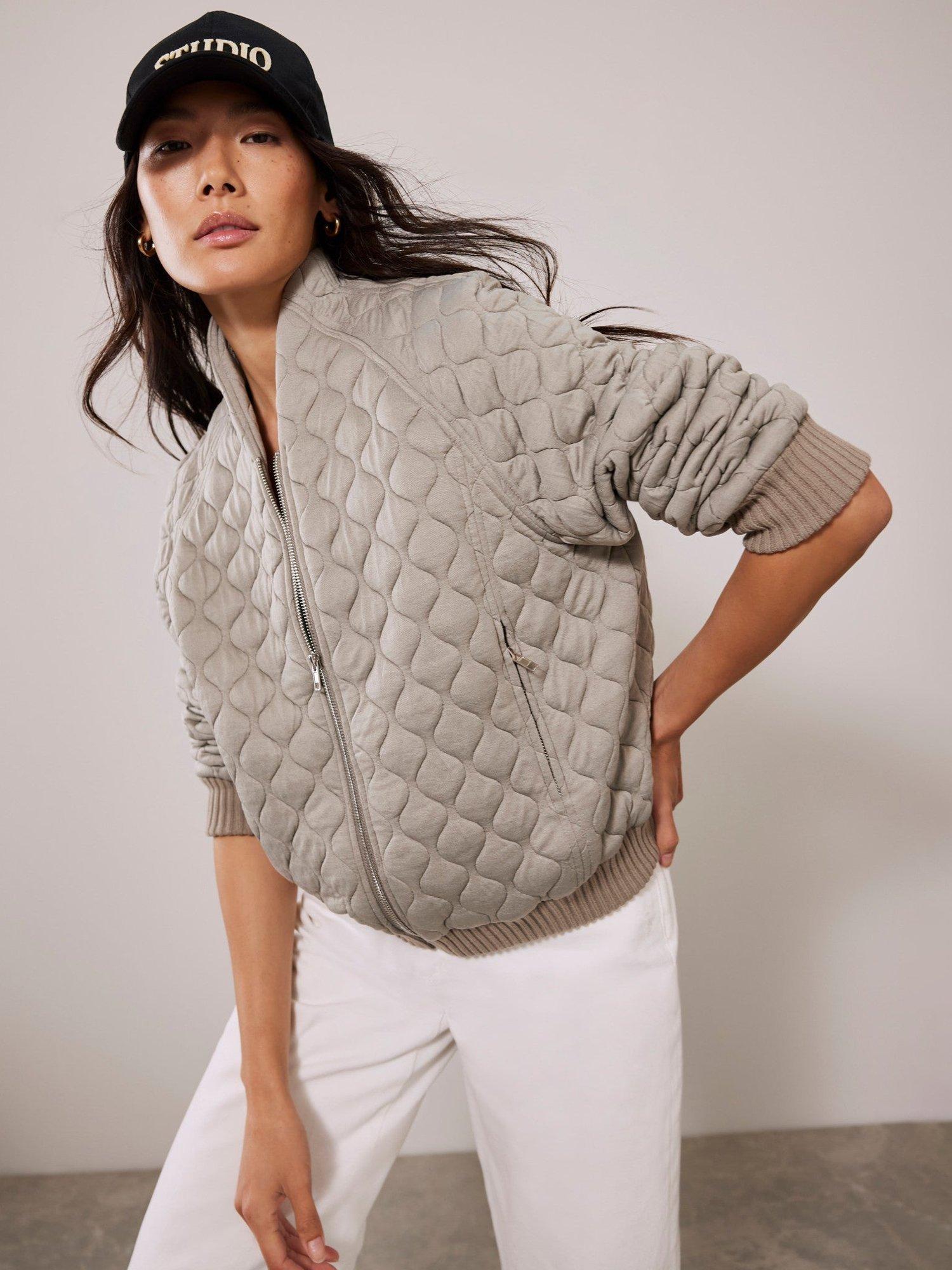 Quilted velvet bomber jacket store