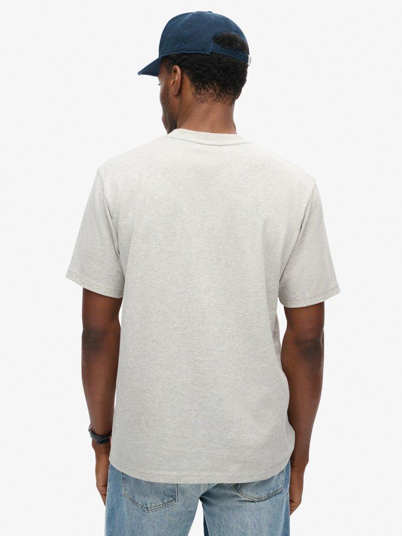 Product image 2 of 6, which shows Superdry Travel Postcard Graphic T-Shirt, Glacier Grey Marl, S