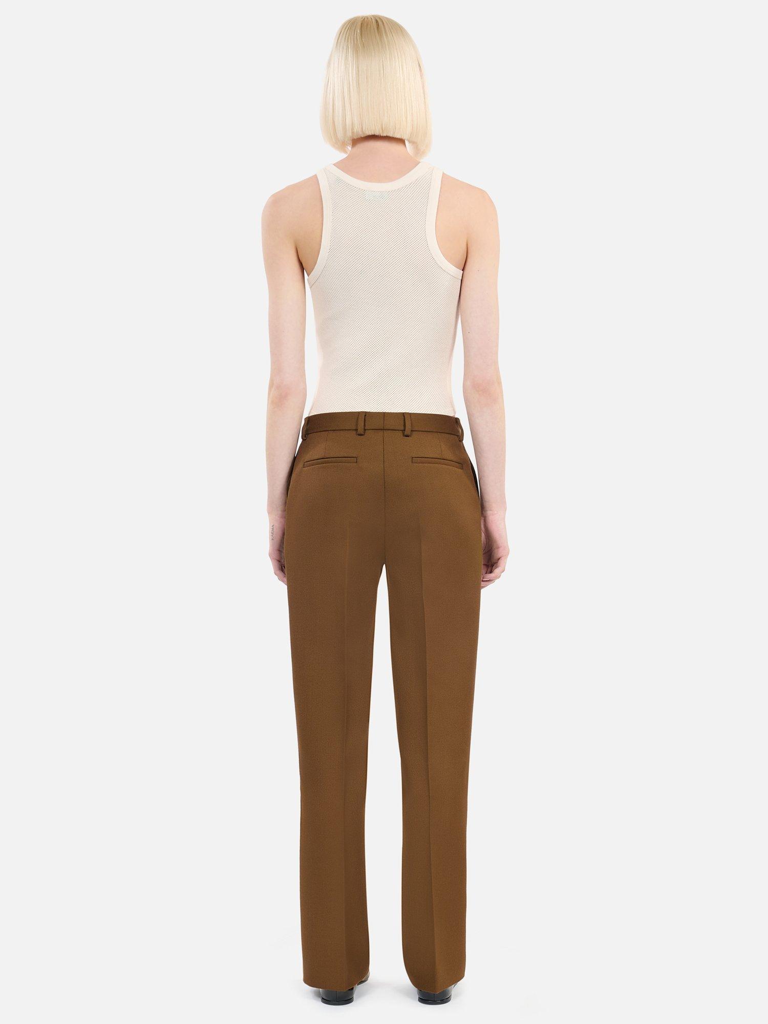 Product image 3 of 7, which shows THE KOOPLES Wide Leg Wool Trousers, Khaki, 34