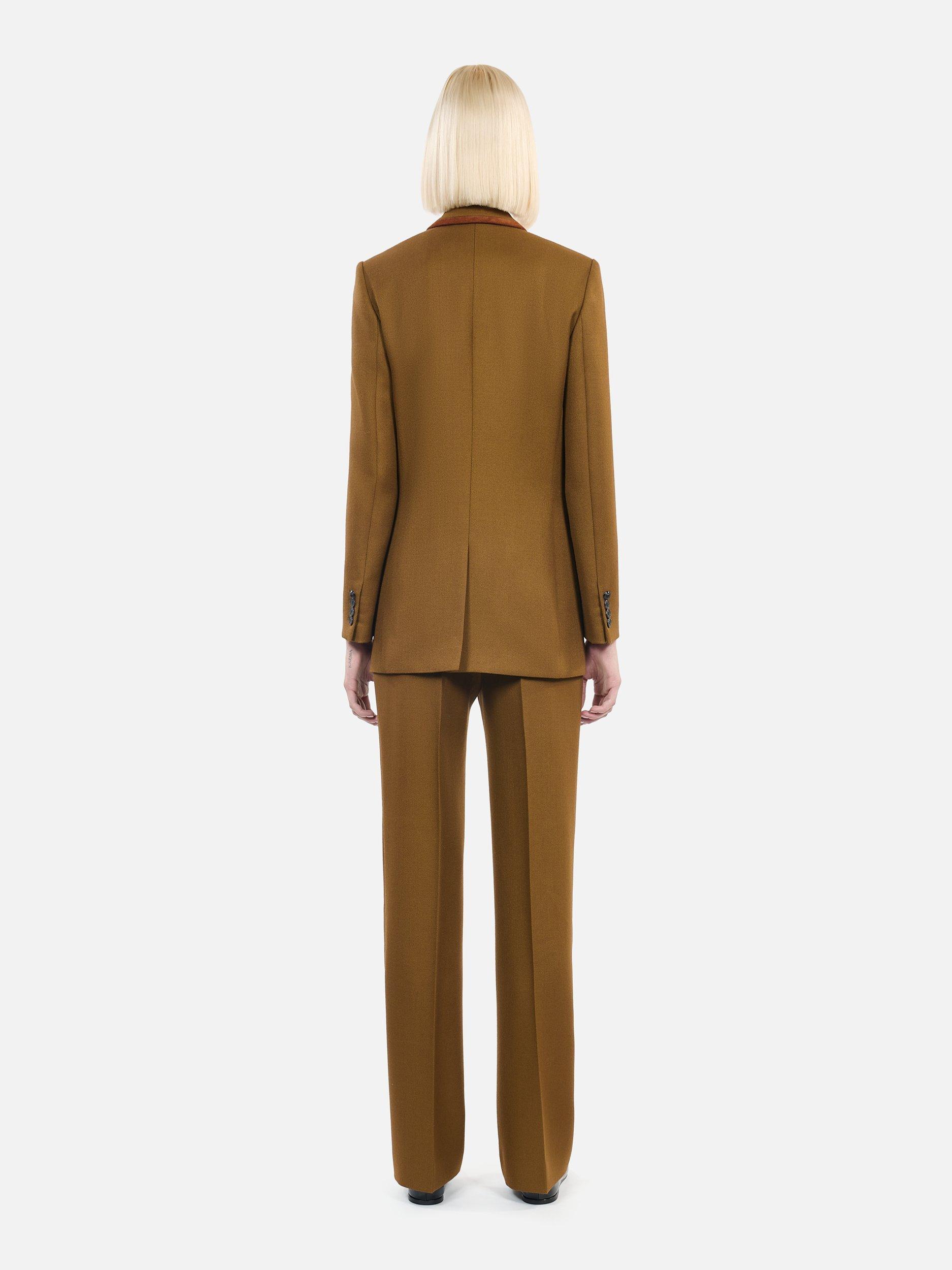 Product image 3 of 5, which shows THE KOOPLES Double Breasted Wool Suit Jacket, Khaki, 36