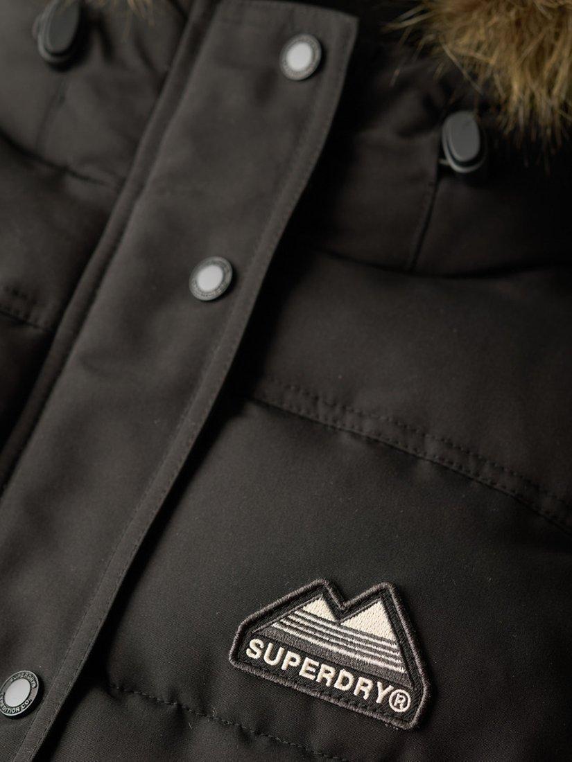 Product image 5 of 5, which shows Superdry Everest Faux Fur Gilet, Black, 8