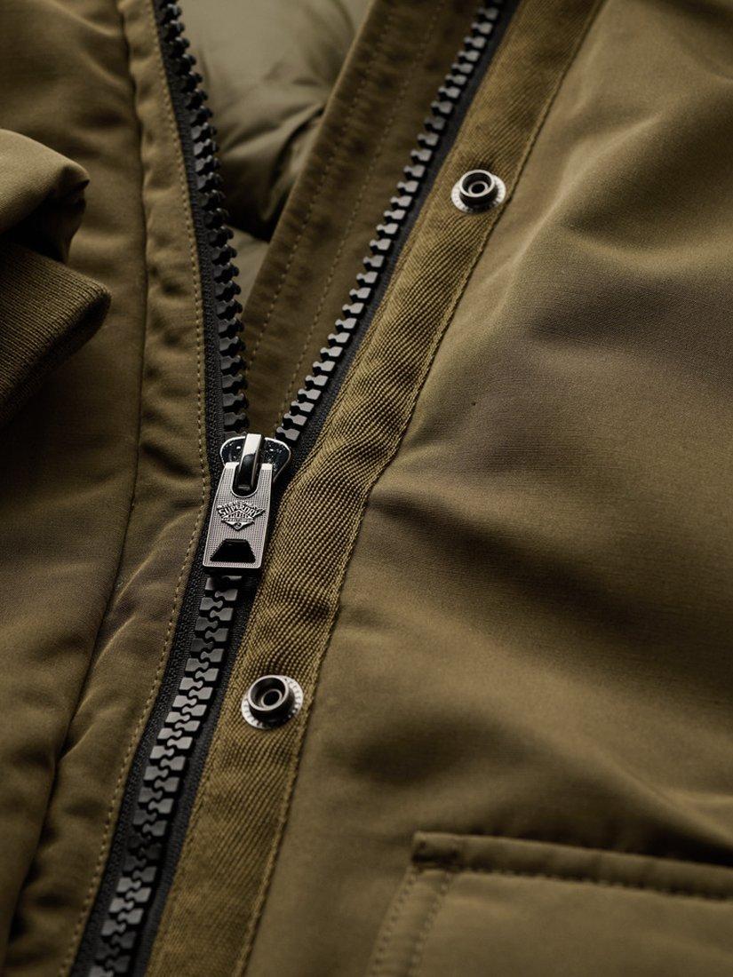 Product image 6 of 6, which shows Superdry Everest Faux Fur Parka Jacket, Dark Olive, 8
