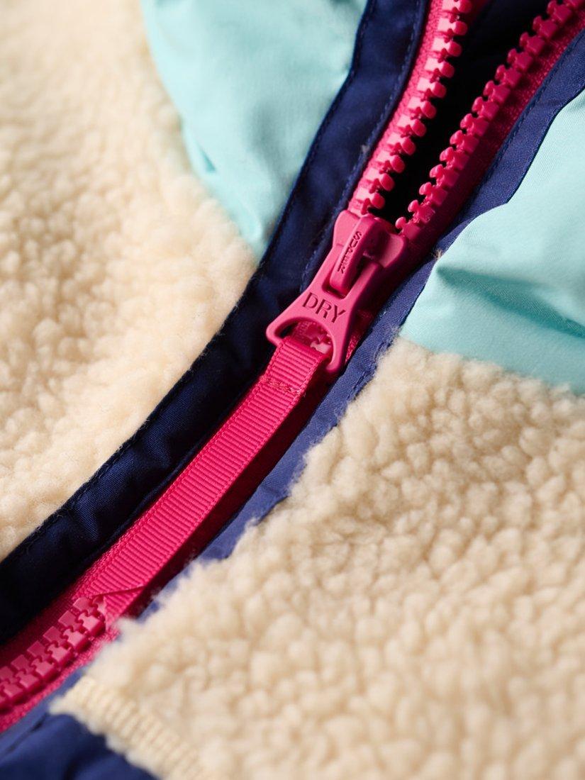 Product image 4 of 6, which shows Superdry Vintage Hooded Sherpa Jacket, Vintage Ecru, 8