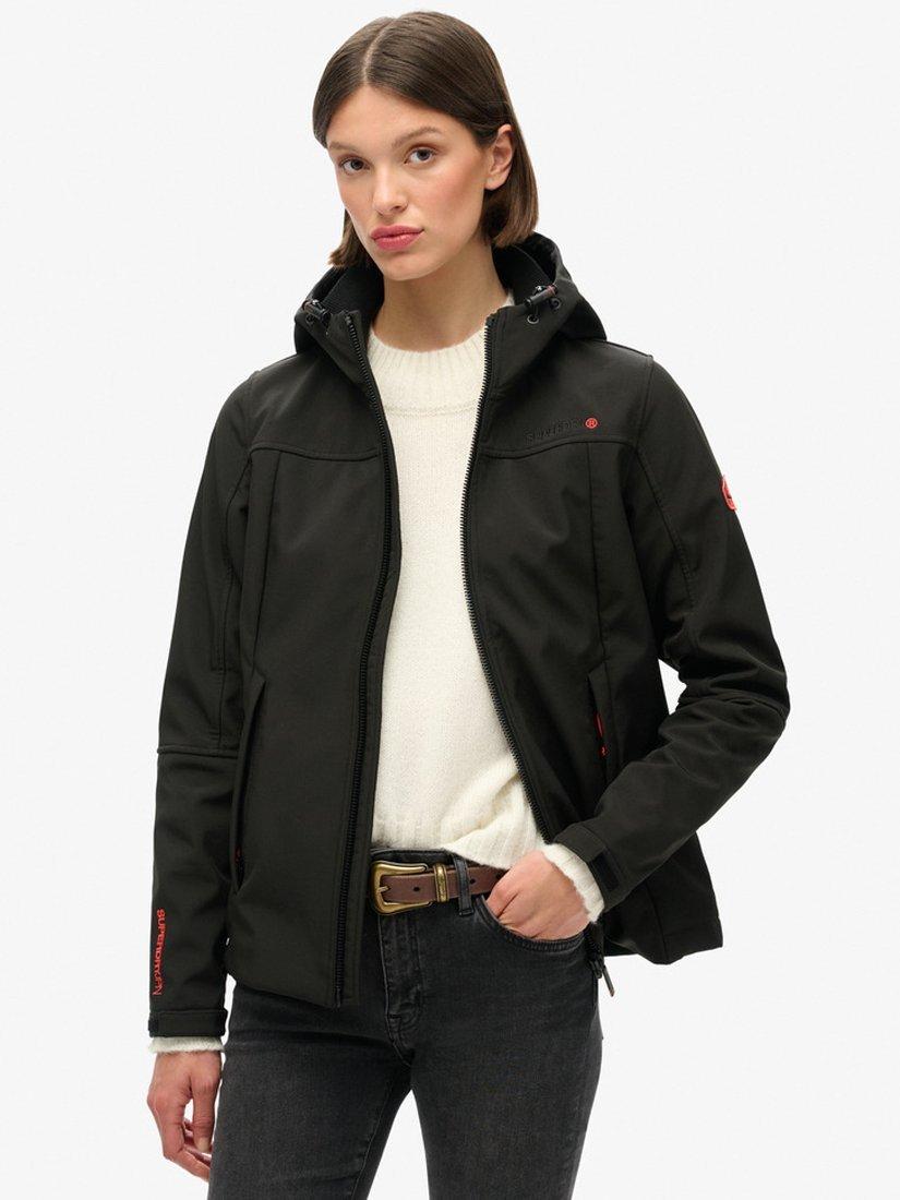 Product image 1 of 6, which shows Superdry Hooded Classic Trekker Jacket, Black, 8