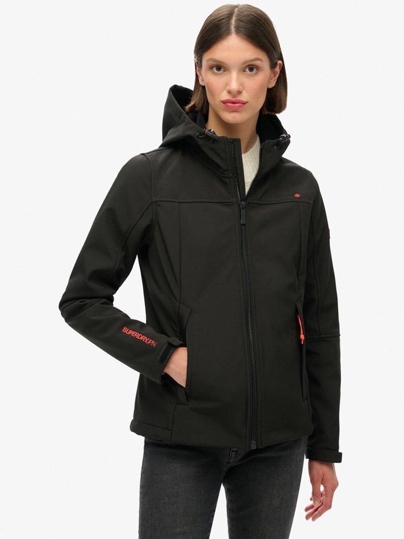 Product image 5 of 6, which shows Superdry Hooded Classic Trekker Jacket, Black, 8