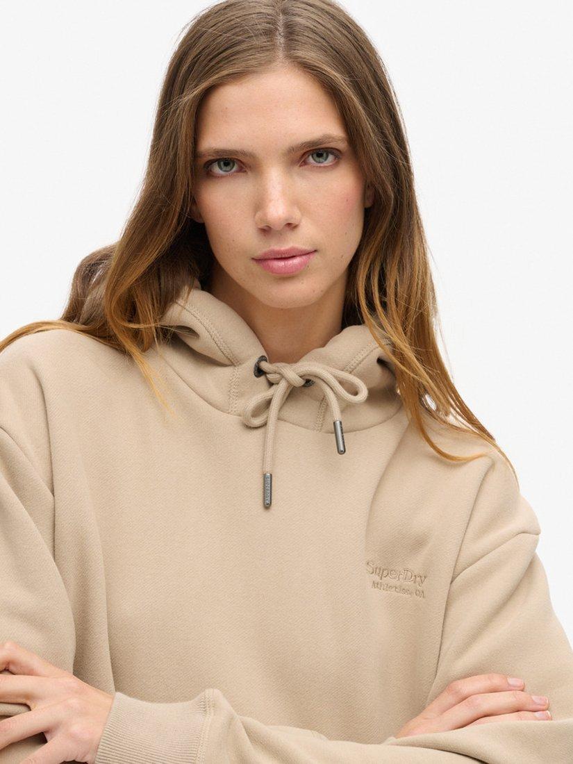 Product image 4 of 4, which shows Superdry Essential Hoodie Dress, Cobblestone Grey, 6-8