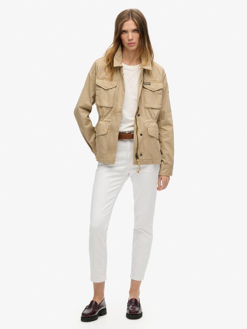 Product image 4 of 6, which shows Superdry Military M65 Organic Cotton Jacket, Canyon Beige, 8