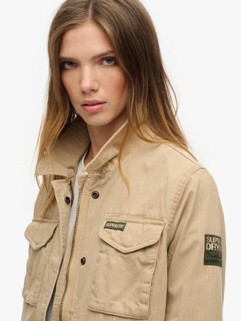 Product image 5 of 6, which shows Superdry Military M65 Organic Cotton Jacket, Canyon Beige, 8