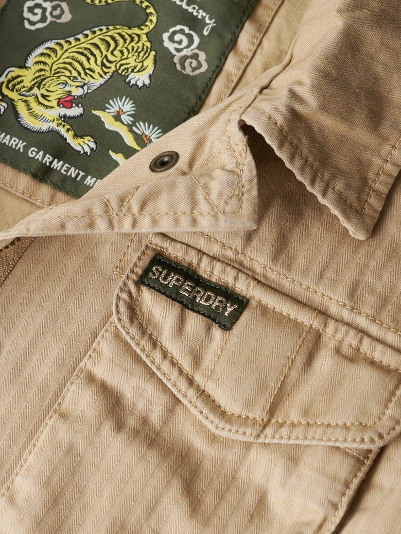 Product image 6 of 6, which shows Superdry Military M65 Organic Cotton Jacket, Canyon Beige, 8