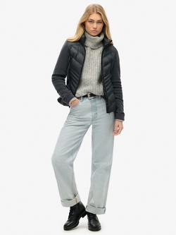 Superdry Storm Fleece Jacket, Eclipse Navy - view 2, Eclipse Navy