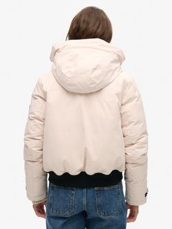 Superdry City Padded Bomber Jacket - view 2, Off Grey